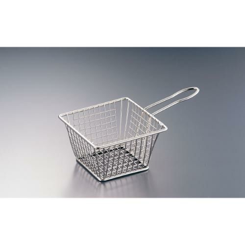 AM ステンレス ミニフライバスケット 長方形 大 MFRYBSKT