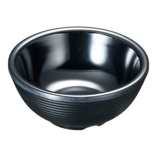 TC メラミン リブ ラメキン ブラック RAM3RBK 3オンス