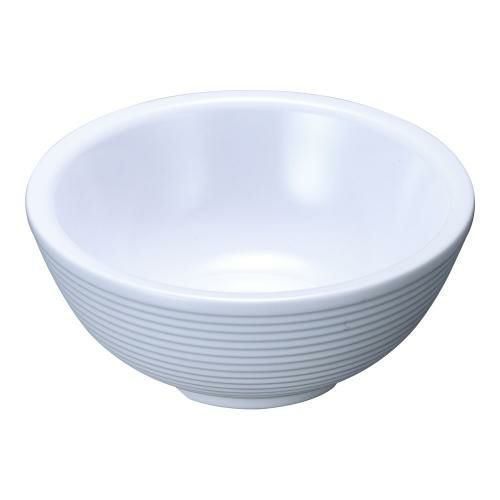 TC メラミン リブ ラメキン ホワイト RAM4RW 4オンス