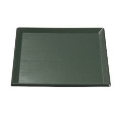 利休角盆グリーン天黒SL尺3 グリーン天黒