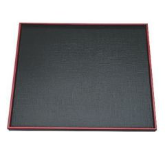 角布目盆黒天朱SL8.5寸 黒天朱