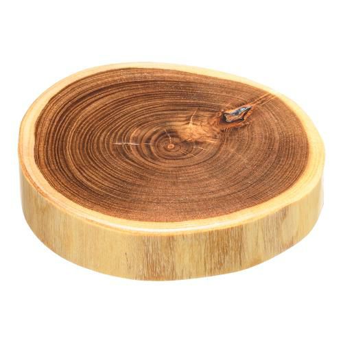 槐(えんじゅ) 丸太皿 小 32525