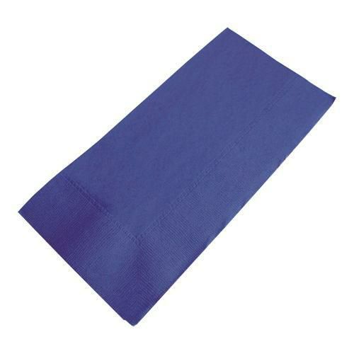 2プライ8つ折 カラーナフキンD28 フレンチブルー(50枚入)