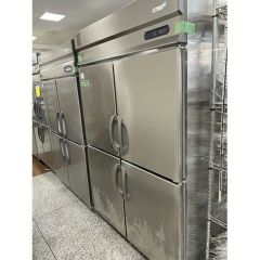 中古】縦型冷凍冷蔵庫 大和冷機 413S2-EC 幅1200×奥行800×高さ1950 三 