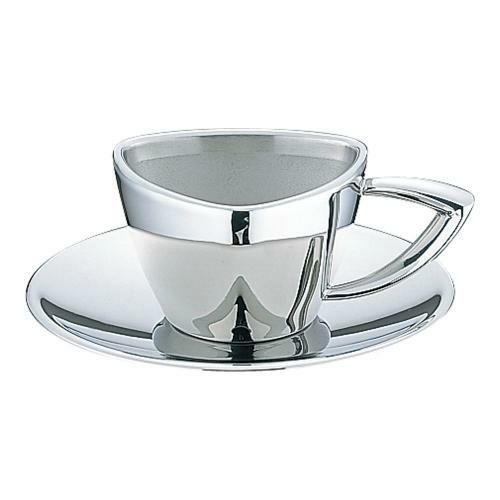 UK18-8トライアングルシリーズ コーヒーカップ&ソーサー