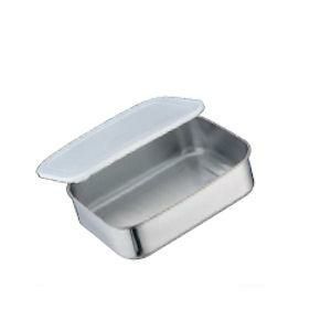 キッチンバット 密閉蓋付 抗菌ステンレス 小
