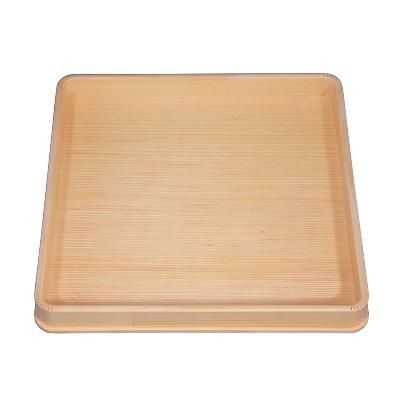 木製角ヘギ目盆クリヤー仕上げ尺0