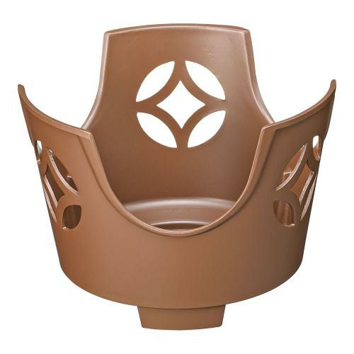 丸こんろ 七宝 素焼き茶(大)M10-796