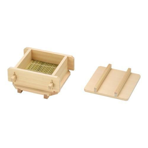 桧 角蒸ミニセイロセット (蓋・すだれ・台付)