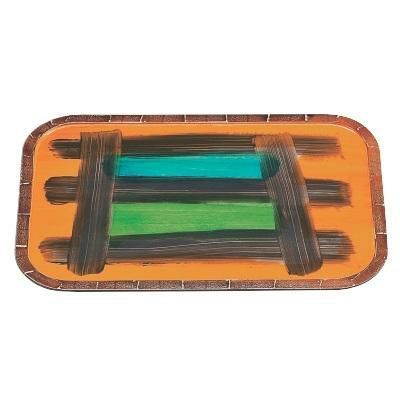 木製隅丸盆インカ