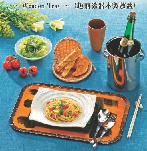 木製隅丸盆インカ