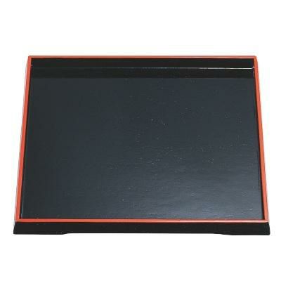 角瓜掛盆黒天朱塗9寸 黒天朱