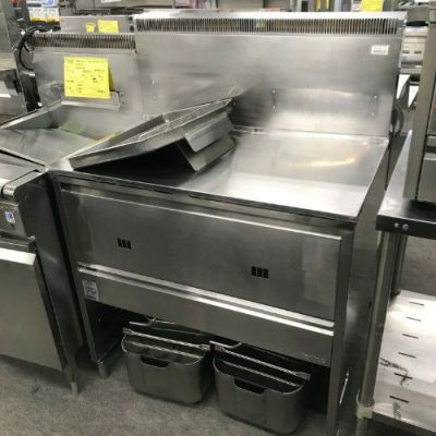 低輻射熱式NBガスフライヤー卓上タイプ NBーTCFLーC4045Gこうさん専用 タニコー スタンダード ガスフライヤー 卓上 NB-TCFL-C4045G LPガス