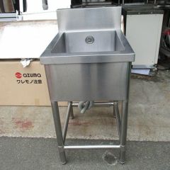 HTB1S-046 【テンポスオリジナル】 1槽シンク 幅450×奥行600×高 HTB1S-046 【テンポスオリジナル】 1槽シンク 幅450×奥行600×高