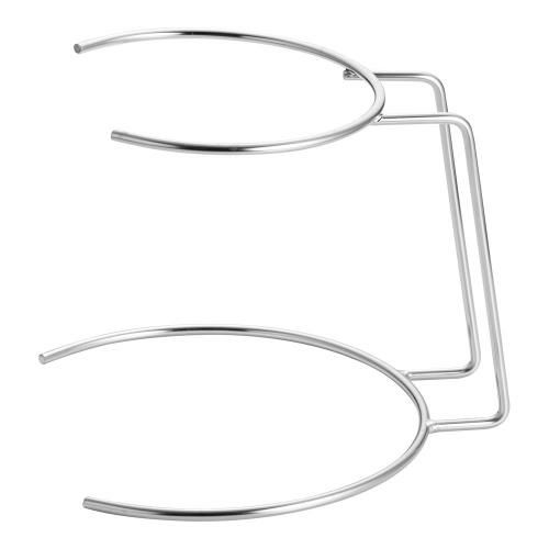 18-8 2段陶器皿スタンド シルバー