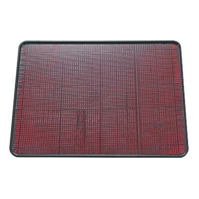 加賀忍者両面盆格子漆刻SL/黒天朱尺4 黒天朱