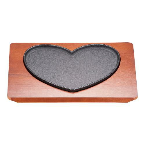 ハートのステーキ皿
