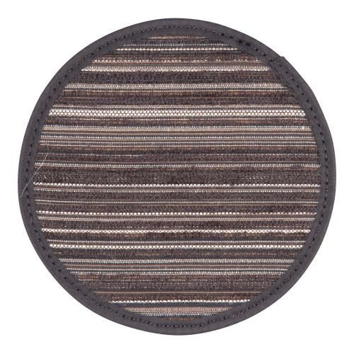 雅 コースター 丸 ブラック