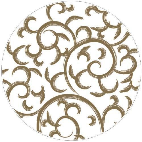 紙コースター 唐草(100枚入) 12806 茶