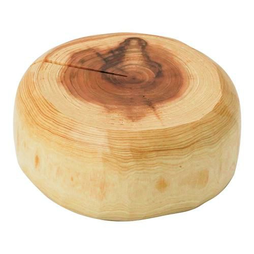 隠岐の杉・カマンベール型丸太皿 32524