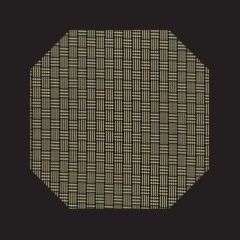 隅切マット 変り市松 尺2