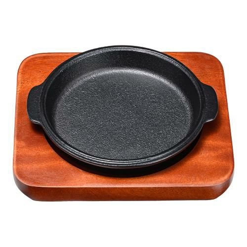 (S)ミニステーキ皿 渕付丸型 13cm