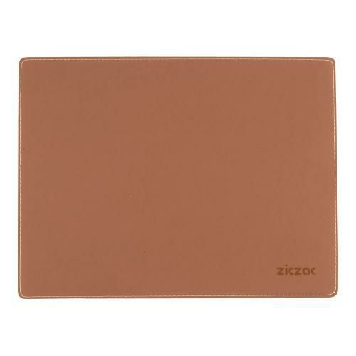 ジックザック プレースマット ユニ レクタンギュラー ブラウン