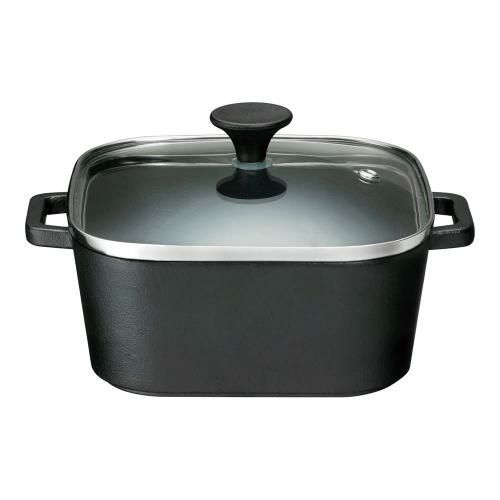 デリッシュライフコロ スクエアポット 4235(ガラス蓋付)