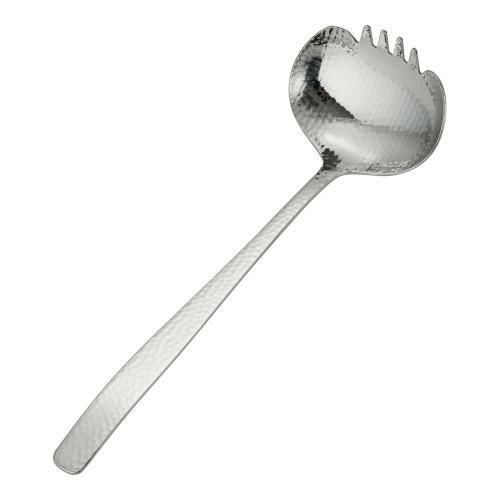 18-8食道楽 槌目櫛付お玉