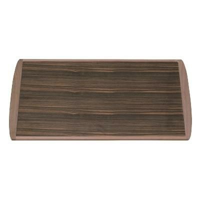 45cm銘木オーバル敷きトレーマット黒檀