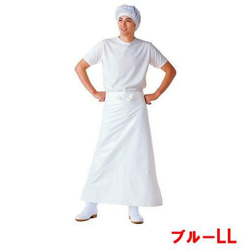 マイティクロス エプロン 腰下 E-1002-1 ブルー LL