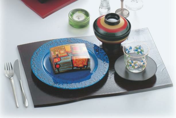 懐石乱調マット越前杉塗尺4