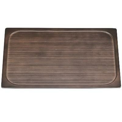 木製内雪才型千筋盆ブラウン ブラウン