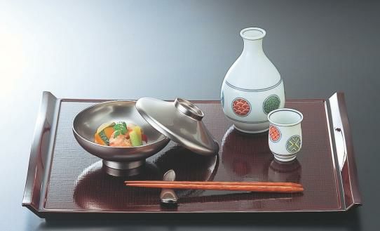 ウエーブ布目盆溜毘沙門天尺6