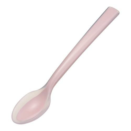 口あたりやさしいスプーン 一体深型・小 ピンク