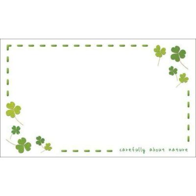 ショーカード 名刺サイズ クローバー/30枚×5冊入