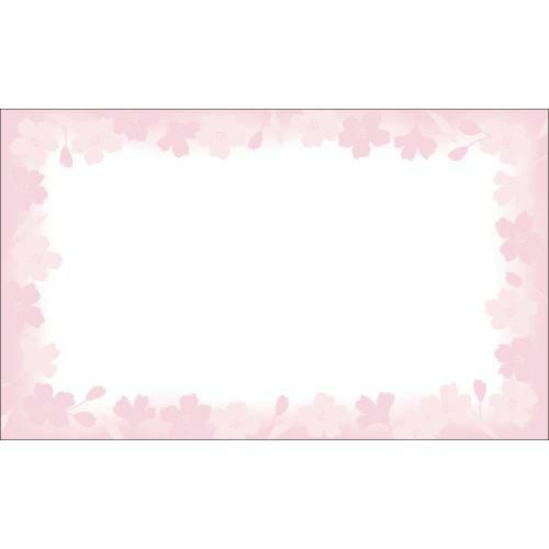 ショーカード 名刺サイズ 花枠/30枚×5冊入