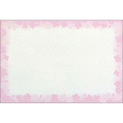 ショーカード はがきサイズ 花枠/30枚×5冊入