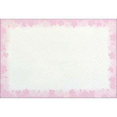 ショーカード はがきサイズ 花枠/30枚×5冊入