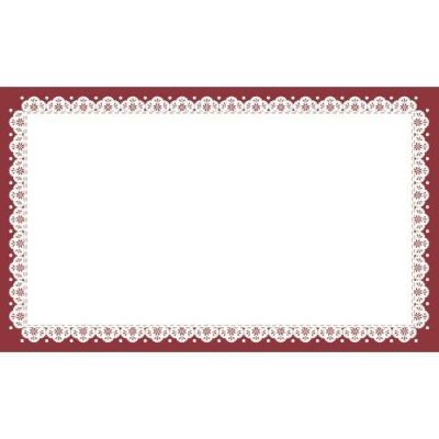 ショーカード 名刺サイズ レース ワイン/30枚×5冊入