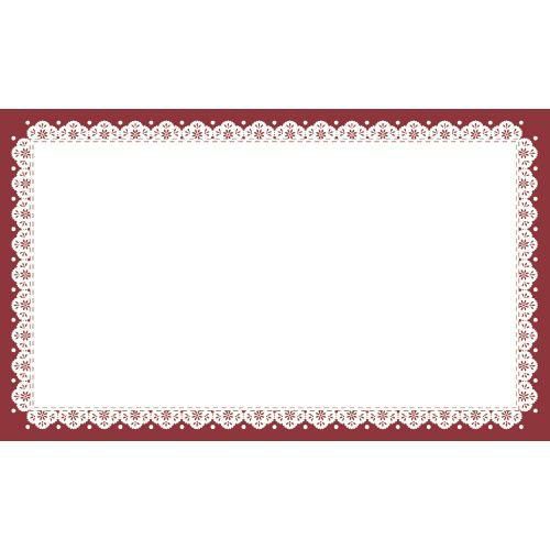 ショーカード 名刺サイズ レース ワイン/30枚×5冊入