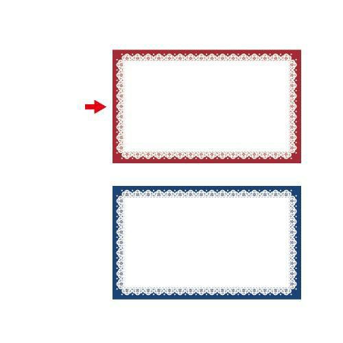 ショーカード 名刺サイズ レース ワイン/30枚×5冊入