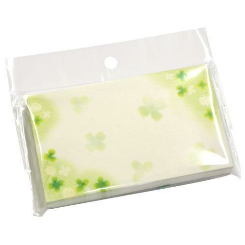 ショーカード 名刺サイズ 白つめ草/30枚×5冊入