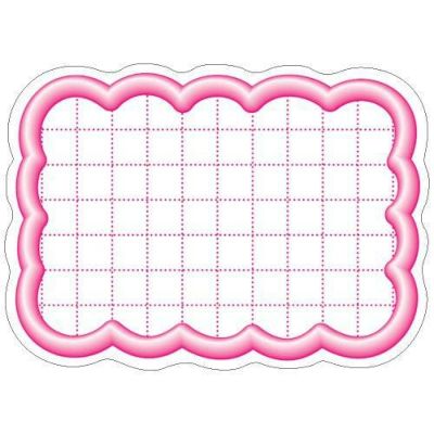 抜型カード 立体枠 雲 小 ピンク/50枚×5冊入