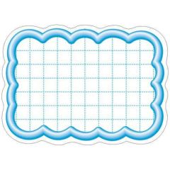 抜型カード 立体枠 雲 小 ブルー/50枚×5冊入