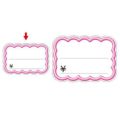 抜型カード 立体枠 雲 中 ピンク ￥/50枚×5冊入