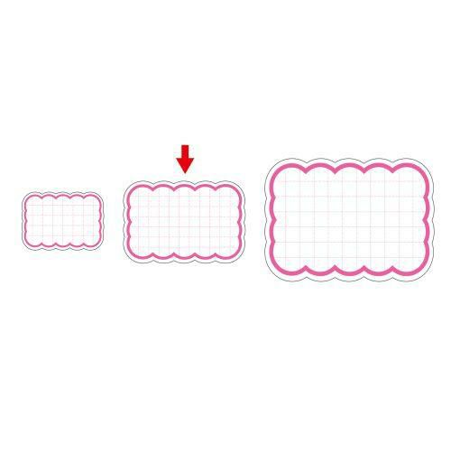 抜型カード 雲 中 ピンク/50枚×5冊入