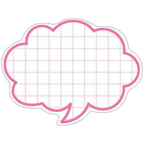 抜型カード 吹出し 中 ピンク/50枚×5冊入