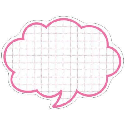 抜型カード 吹出し 大 ピンク/50枚×5冊入