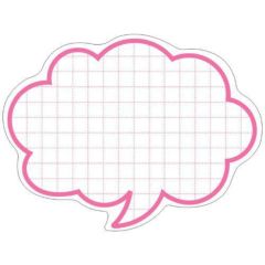 抜型カード 吹出し 大 ピンク/50枚×5冊入